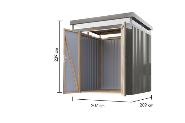Gartenhaus Aurum 2 Metallhaus