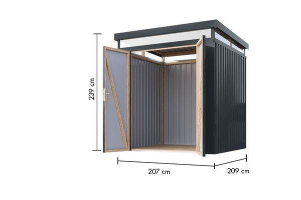 Gartenhaus Aurum 2 Metallhaus