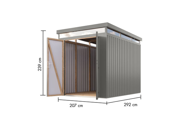 Gartenhaus Aurum 2,5 Metallhaus