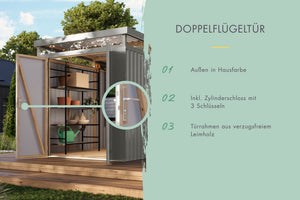Gartenhaus Aurum 3,5 Metallhaus