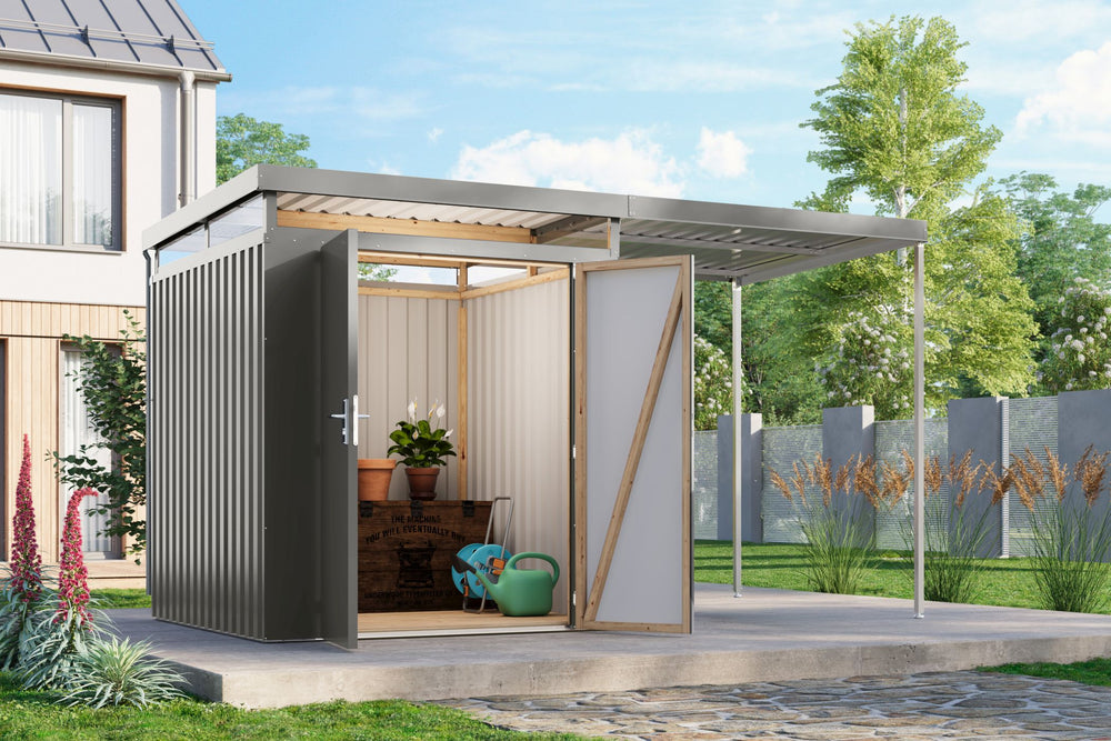 Gartenhaus Aurum 2 SET Metallhaus