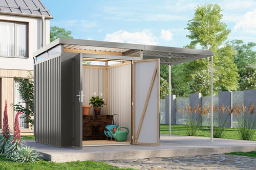 Gartenhaus Aurum 2 SET Metallhaus