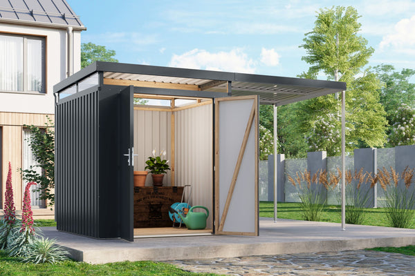 Gartenhaus Aurum 2 SET Metallhaus