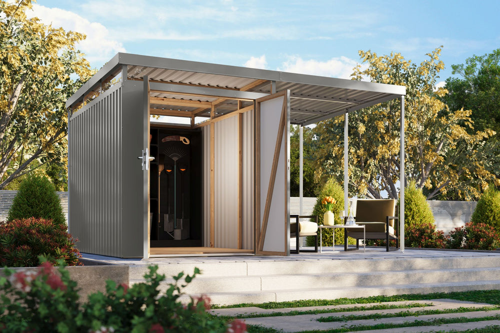 Gartenhaus Aurum 2,5 SET Metallhaus