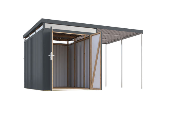 Gartenhaus Aurum 2,5 SET Metallhaus