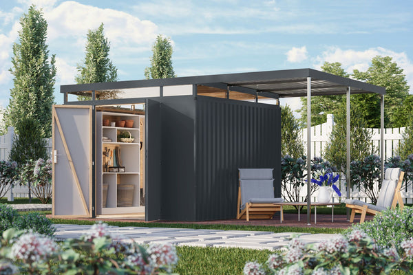 Gartenhaus Aurum 3,5 SET Metallhaus