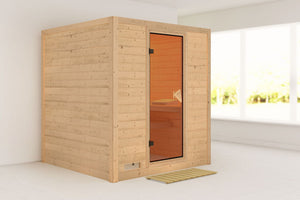 Sauna Mojave Massivholzsauna, Fronteinstieg