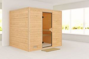 Sauna Sonara Massivholzsauna, Fronteinstieg