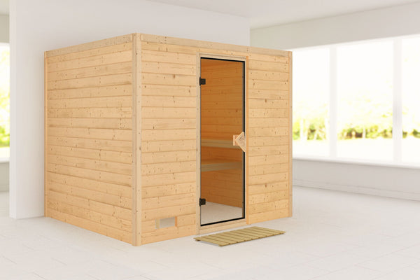Sauna Sonara Massivholzsauna, Fronteinstieg