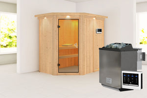Sauna Carin Systemsauna, Eckeinstieg