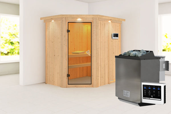 Sauna Carin Systemsauna, Eckeinstieg
