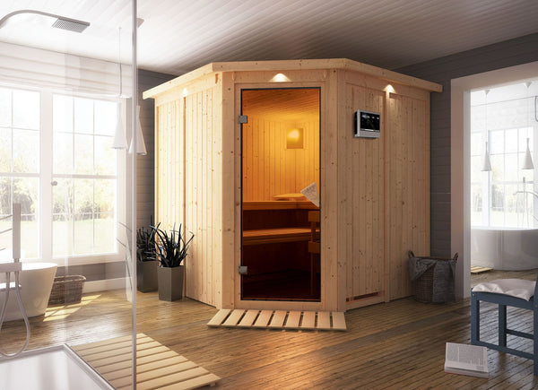 Sauna Jarin Systemsauna, Eckeinstieg