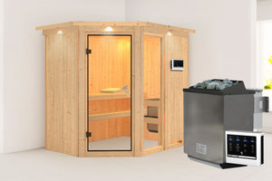 Sauna Fiona 1 Systemsauna, Eckeinstieg