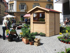 Gartenhaus Verkaufshaus 1 Gartenhaus, naturbelassen, ohne Zubehör