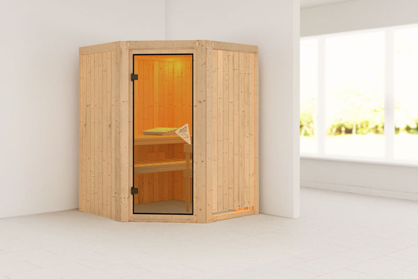 Sauna Larin Systemsauna, Eckeinstieg