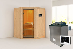 Sauna Larin Systemsauna, Eckeinstieg