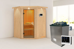 Sauna Larin Systemsauna, Eckeinstieg