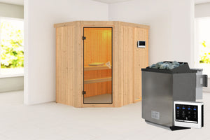 Sauna Carin Systemsauna, Eckeinstieg
