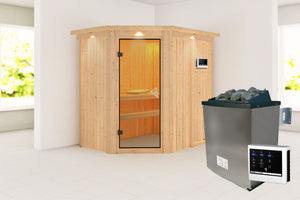 Sauna Carin Systemsauna, Eckeinstieg