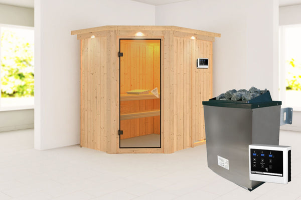 Sauna Carin Systemsauna, Eckeinstieg