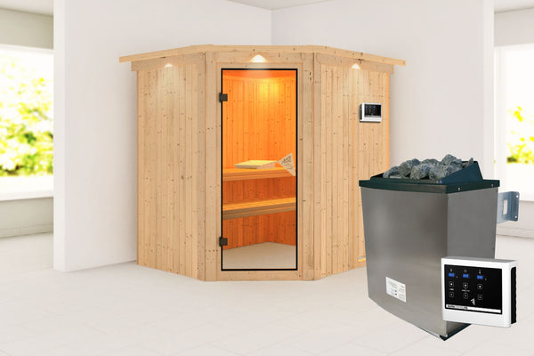 Sauna Siirin Systemsauna, Eckeinstieg