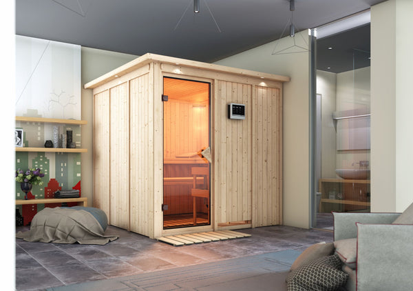 Sauna Rodin Systemsauna, Fronteinstieg
