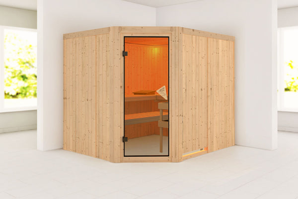 Sauna Malin Systemsauna, Eckeinstieg