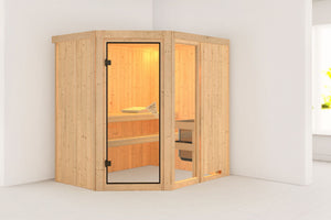 Sauna Fiona 1 Systemsauna, Eckeinstieg