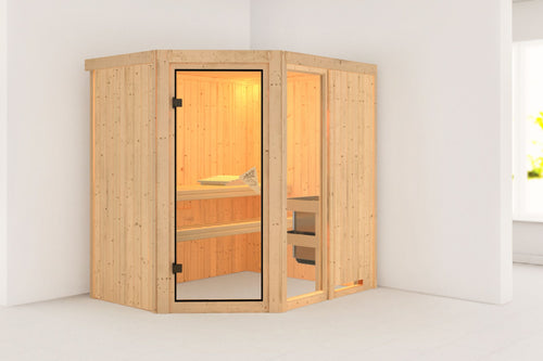 Sauna Fiona 1 Systemsauna, Eckeinstieg