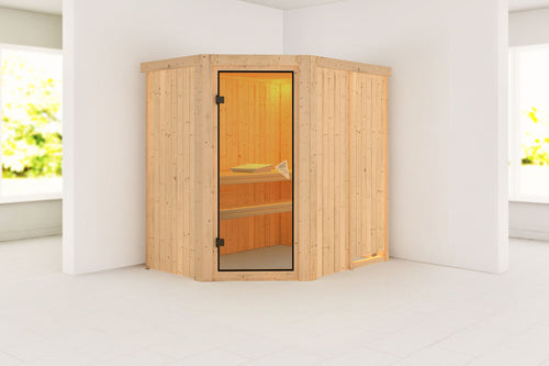 Sauna Saja Systemsauna, Eckeinstieg