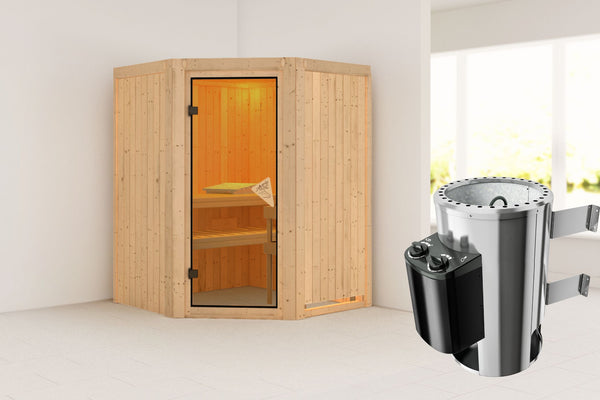 Sauna Nanja Systemsauna, Eckeinstieg