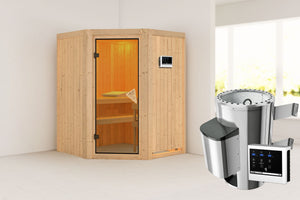 Sauna Nanja Systemsauna, Eckeinstieg