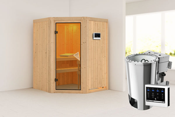 Sauna Nanja Systemsauna, Eckeinstieg