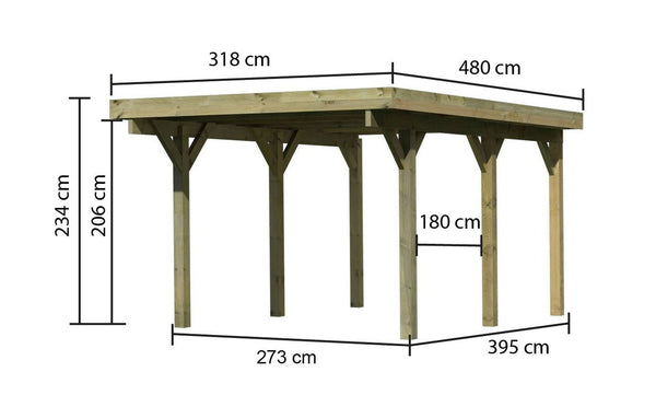 Einzelcarport Classic 1