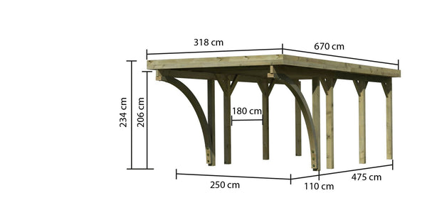 Einzelcarport Classic 2