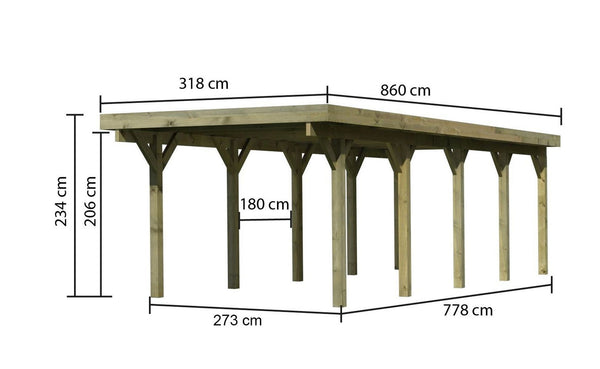 Einzelcarport Classic 3
