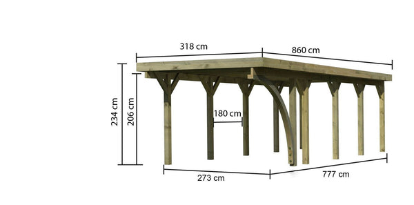 Einzelcarport Classic 3