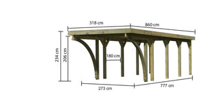 Einzelcarport Classic 3
