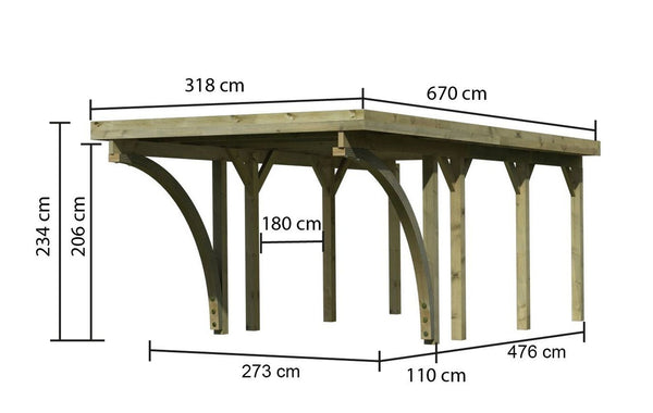 Einzelcarport Classic 2