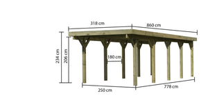 Einzelcarport Classic 3