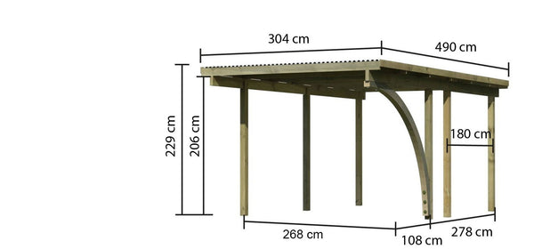 Einzelcarport Basic 1