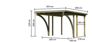 Einzelcarport Basic 1