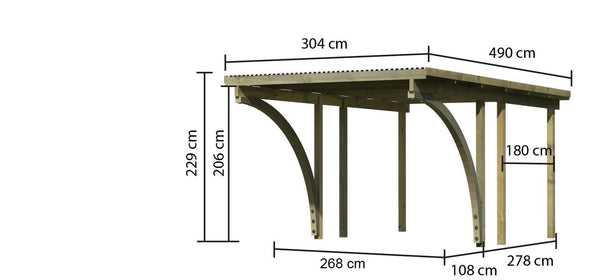 Einzelcarport Basic 1