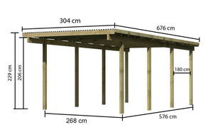 Einzelcarport Basic 2
