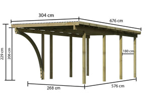 Einzelcarport Basic 2