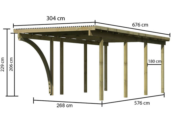 Einzelcarport Basic 2
