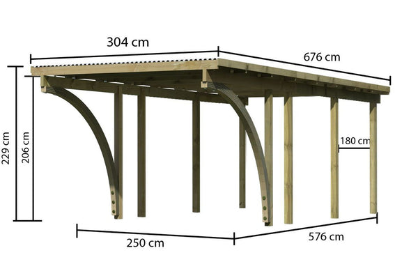 Einzelcarport Basic 2