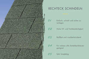Dachschindeln Rechteck