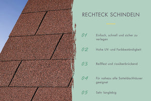 Dachschindeln Rechteck