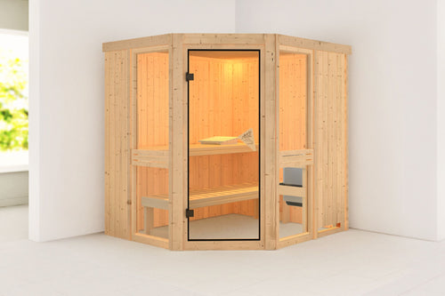 Sauna Amelia 1 Systemsauna, Eckeinstieg
